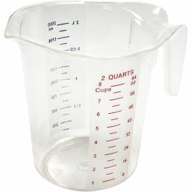 Thunder Group 2 quart/ 2 liter polycarbonate measuring cup, comes in each