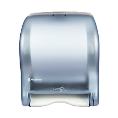San Jamar T1100TBL Classic Lever Roll Towel Dispenser - Arctic Blue –  Champs Restaurant Supply